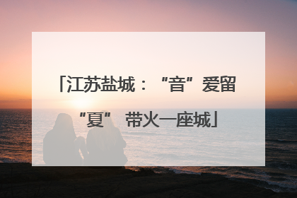 江苏盐城：“音”爱留“夏” 带火一座城