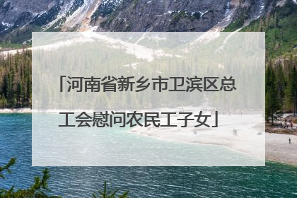 河南省新乡市卫滨区总工会慰问农民工子女