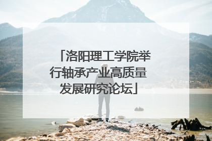 洛阳理工学院举行轴承产业高质量发展研究论坛