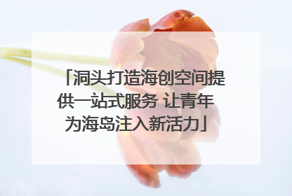 洞头打造海创空间提供一站式服务 让青年为海岛注入新活力
