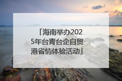 海南举办2025年台青台企自贸港省情体验活动