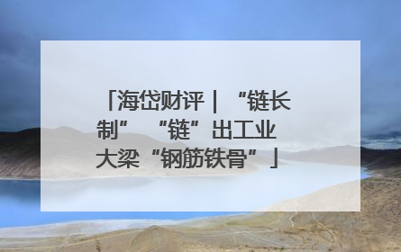 海岱财评｜“链长制” “链”出工业大梁“钢筋铁骨”