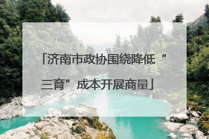 济南市政协围绕降低“三育”成本开展商量