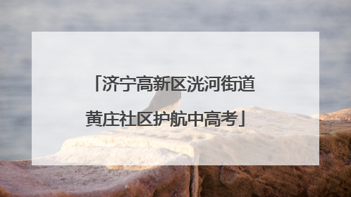 济宁高新区洸河街道黄庄社区护航中高考