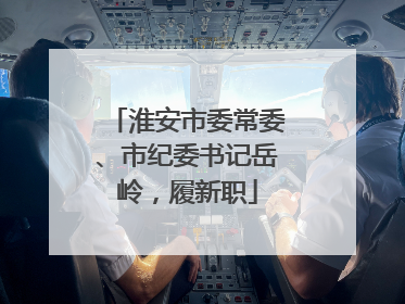 淮安市委常委、市纪委书记岳岭，履新职