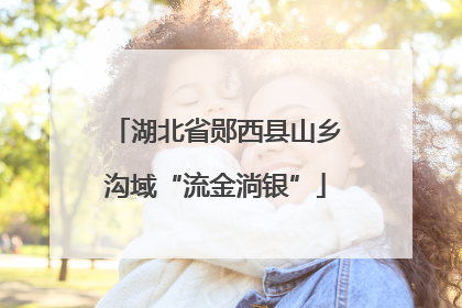 湖北省郧西县山乡沟域“流金淌银”