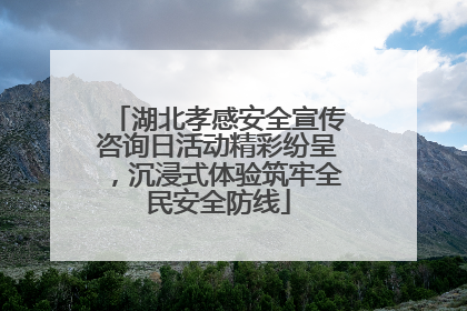 湖北孝感安全宣传咨询日活动精彩纷呈，沉浸式体验筑牢全民安全防线