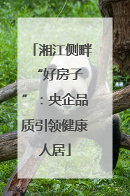 湘江侧畔 “好房子”：央企品质引领健康人居