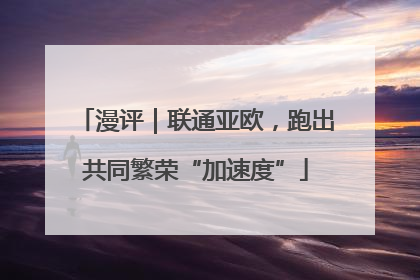 漫评｜联通亚欧，跑出共同繁荣“加速度”