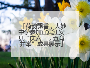 荷韵飘香，大妙中学参加宜宾江安县“庆六一，五育并举”成果展示