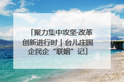 聚力集中攻坚·改革创新进行时｜台儿庄国企民企“联姻”记