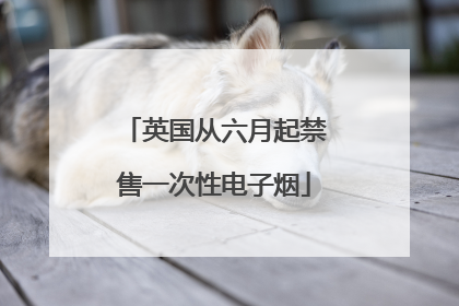 英国从六月起禁售一次性电子烟