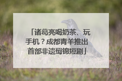 诸葛亮喝奶茶、玩手机？成都青羊推出首部非遗蜀锦短剧
