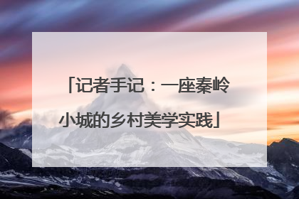 记者手记：一座秦岭小城的乡村美学实践