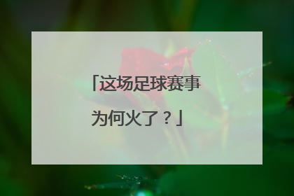 这场足球赛事为何火了？