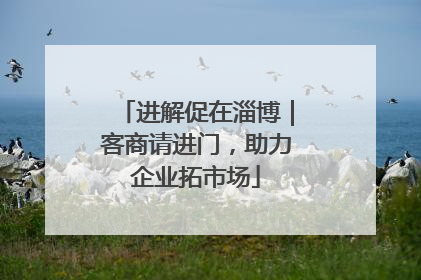 进解促在淄博｜客商请进门，助力企业拓市场