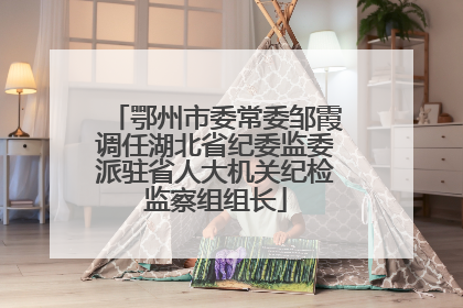 鄂州市委常委邹霞调任湖北省纪委监委派驻省人大机关纪检监察组组长