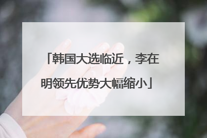 韩国大选临近，李在明领先优势大幅缩小