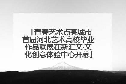 青春艺术点亮城市 首届河北艺术高校毕业作品联展在新汇文·文化创意体验中心开幕