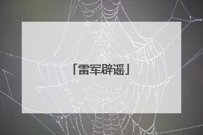 雷军辟谣