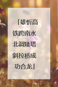 雄忻高铁跨南水北调矮塔斜拉桥成功合龙