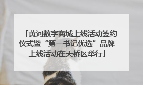 黄河数字商城上线活动签约仪式暨“第一书记优选”品牌上线活动在天桥区举行