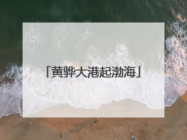 黄骅大港起渤海