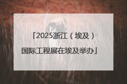2025浙江（埃及）国际工程展在埃及举办