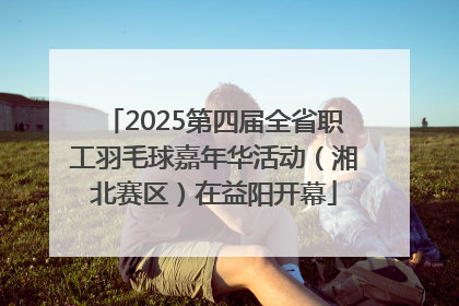2025第四届全省职工羽毛球嘉年华活动（湘北赛区）在益阳开幕