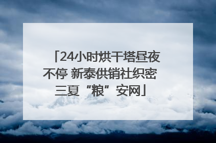 24小时烘干塔昼夜不停 新泰供销社织密三夏“粮”安网