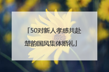 50对新人孝感共赴楚韵国风集体婚礼