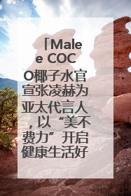 Malee COCO椰子水官宣张凌赫为亚太代言人，以“美不费力”开启健康生活好状态